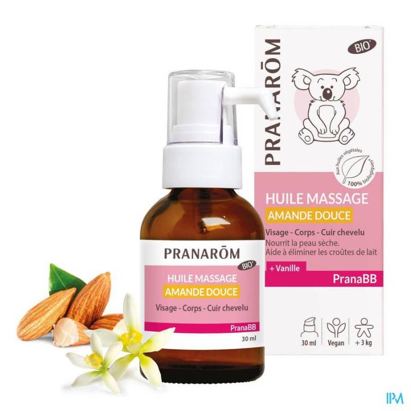 PRANABB HUILE MASSAGE AMANDE DOUCHE VANILLE 30ML