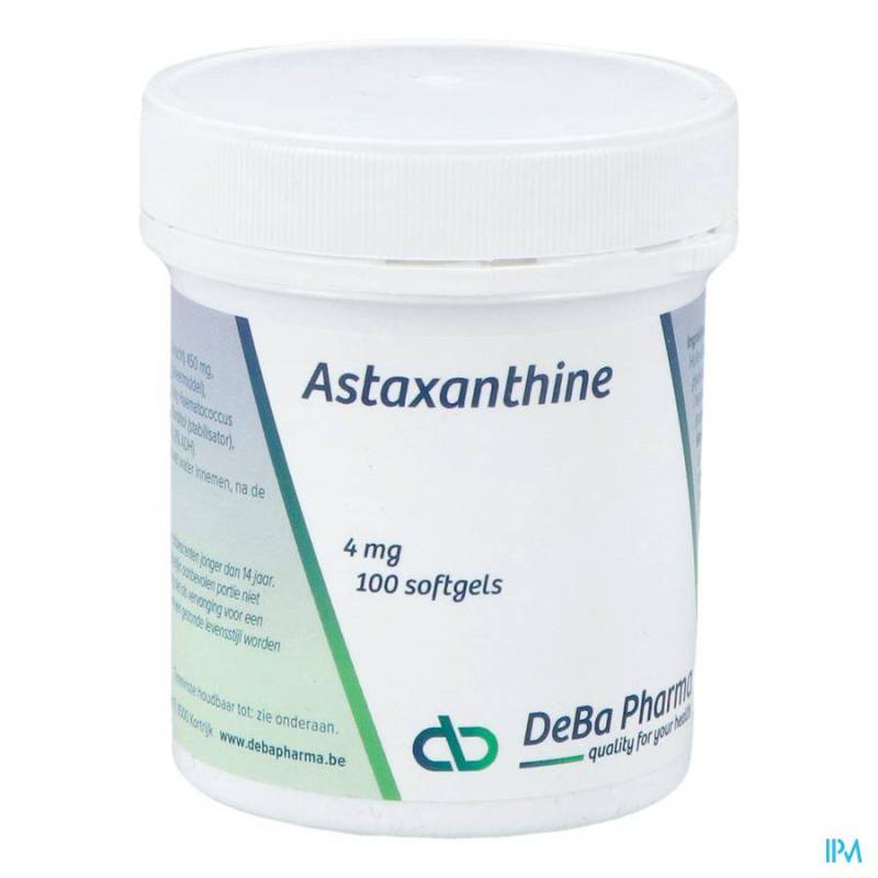 ASTAXANTHINE 4MG SOFTCAPS 100 DEBA NF