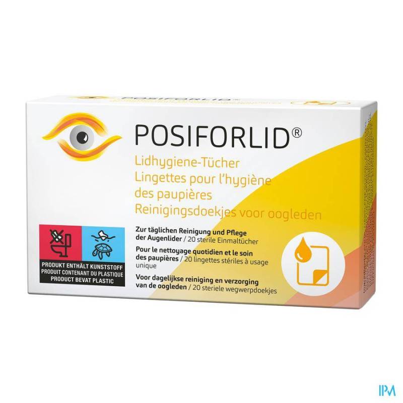 POSIFORLID LINGETTES HYGIENE PAUPIERES 20