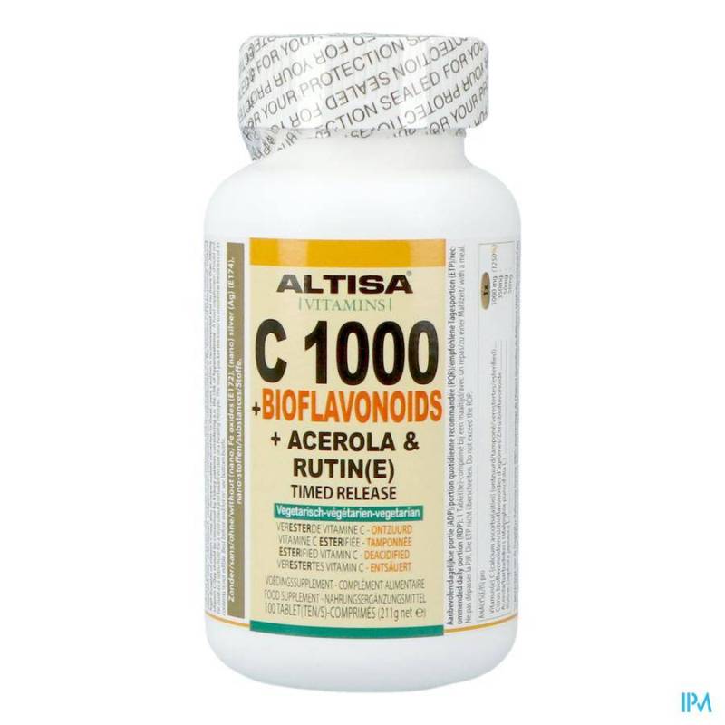 ALTISA C DEASC.1000MGBIOFLAV.ACER.RUT. COMP 100