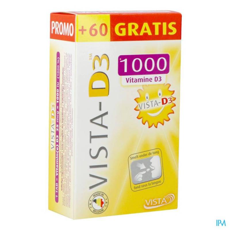VISTA D3 1000 PROMO SMELTTABL 120  60 GRATIS