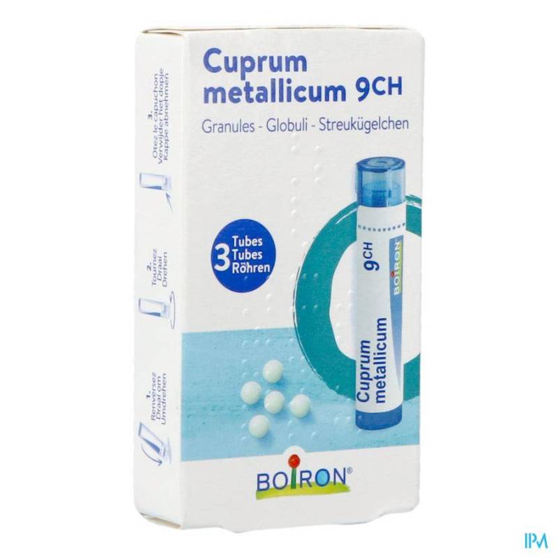 CUPRUM METALLICUM 9CH HOMEOPACK GR 3X4G BOIRON