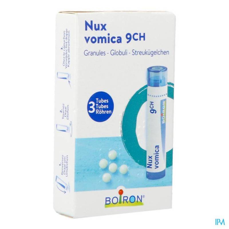 NUX VOMICA 9CH HOMEOPACK GR 3X4G BOIRON