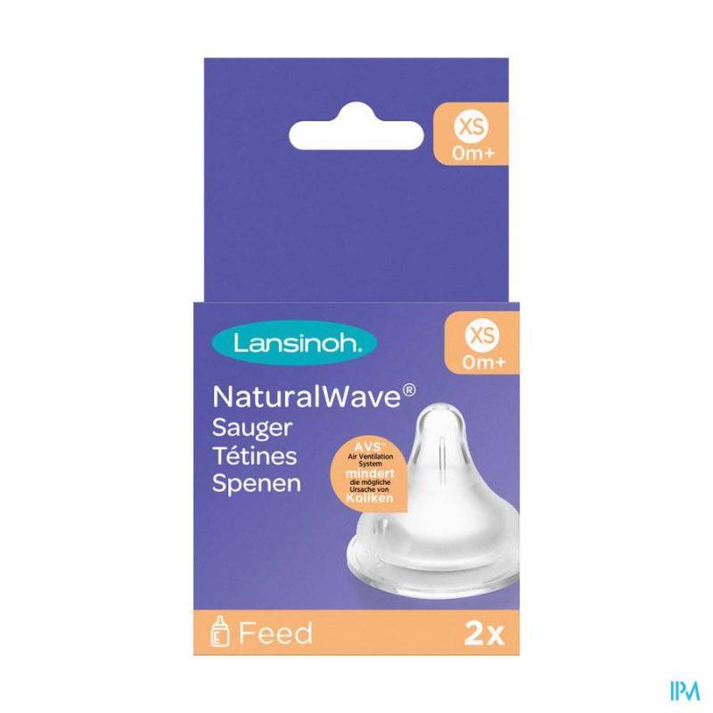 LANSINOH NATURAL WAVE SPEEN XS 2 ST