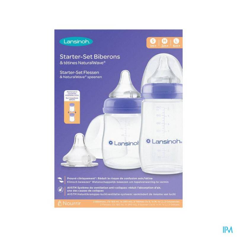 LANSINOH STARTER SET NATURAL WAVE NF