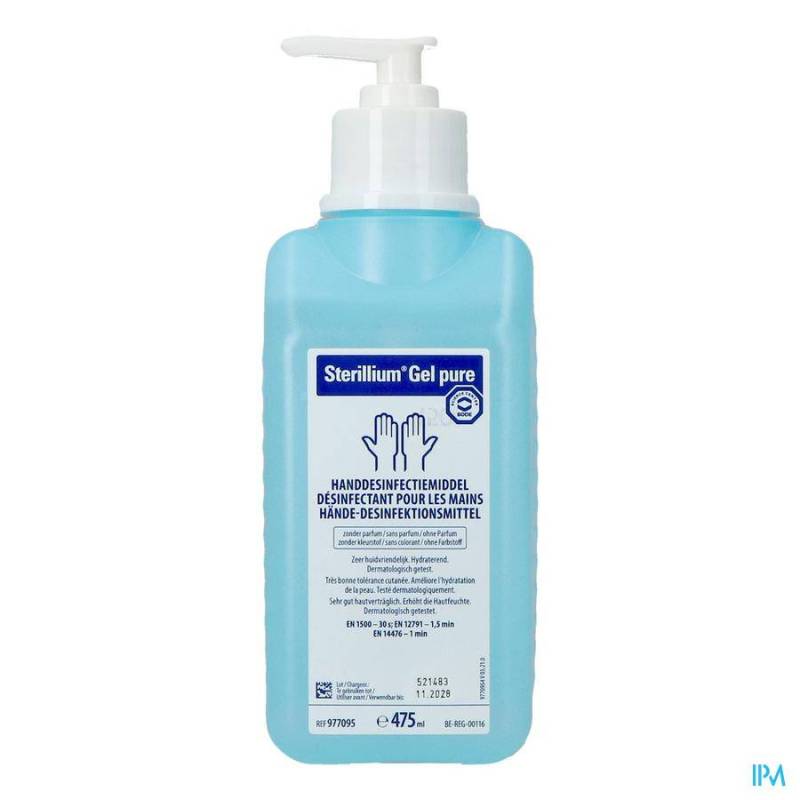 Sterillium Gel pure, 475 ml w.pump BE/EN