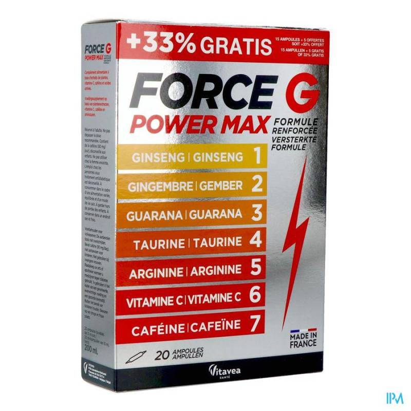 VITAVEA FORCE G POWER MAX LOT AMP 20