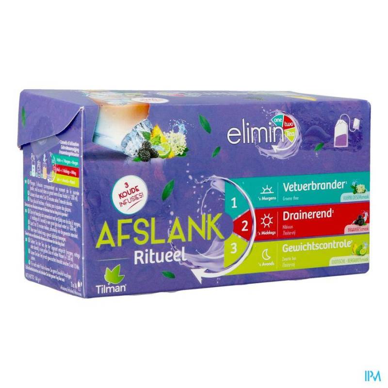 ELIMIN ONE TWO TEA PURPLE TEA BAGS 3X14