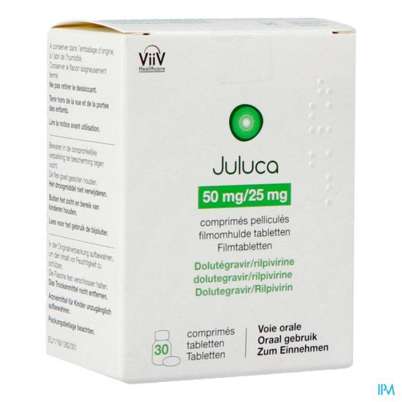 JULUCA PI PHARMA 50MG/25MG COMP PELL 30 PIP