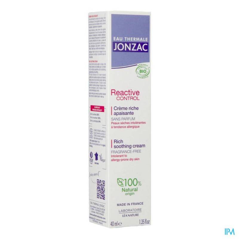 JONZAC REACTIVE CONTROL CREME RICHE 40ML