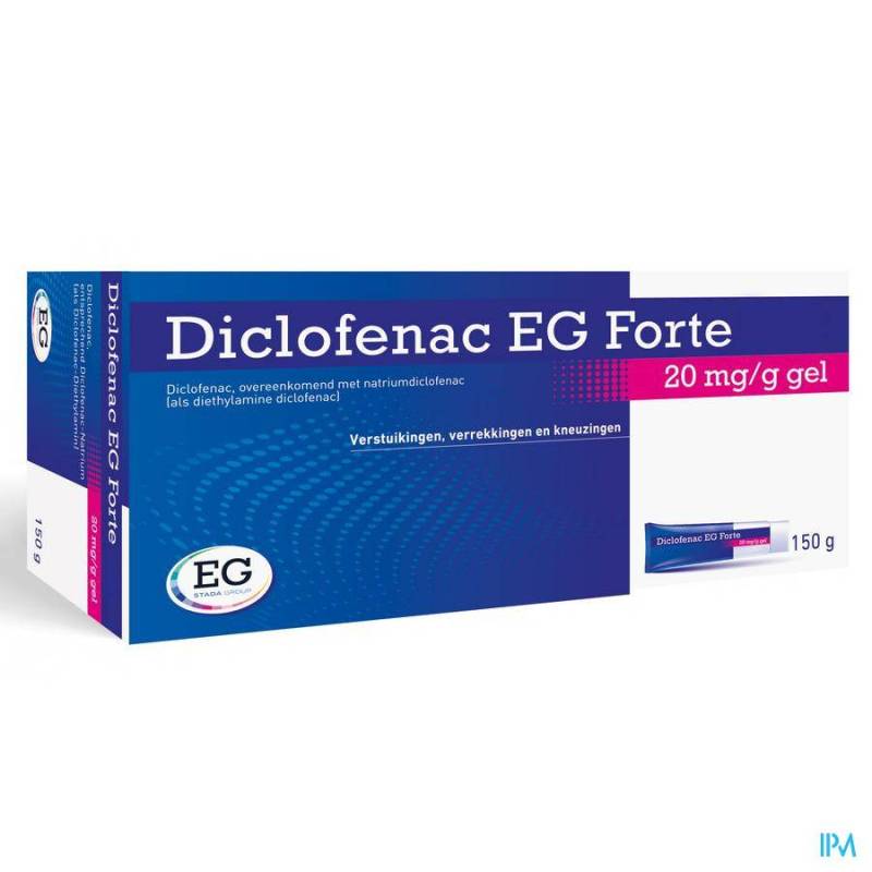 DICLOFENAC EG FORTE 20MG/G        150G