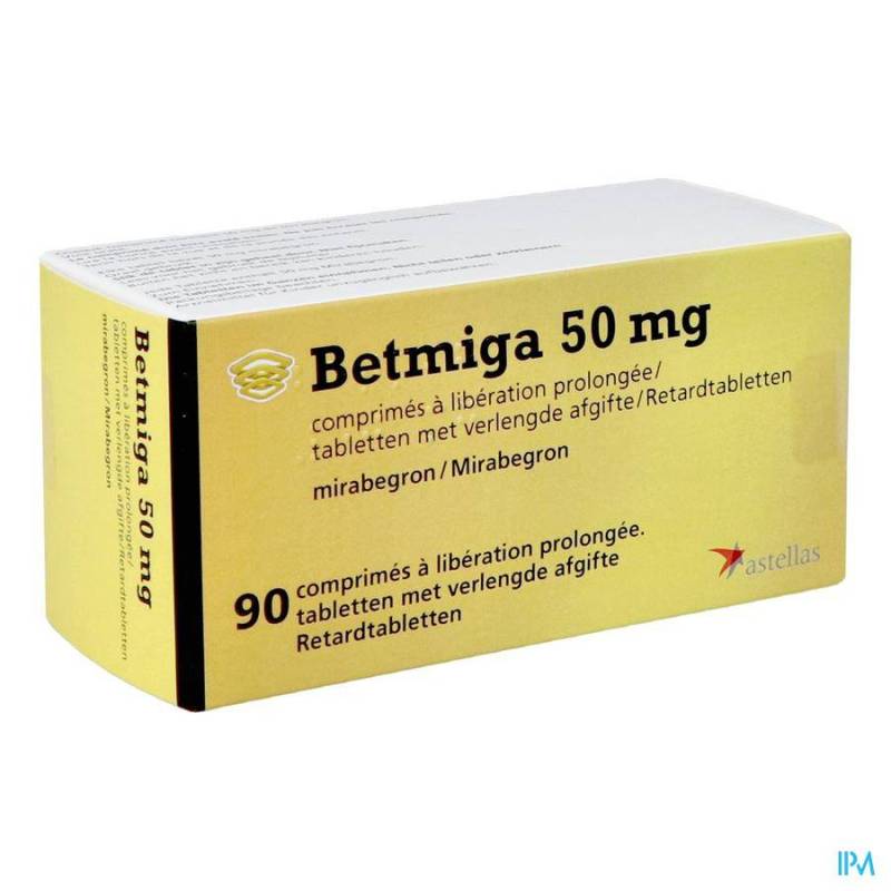 BETMIGA ORIFARM 90 COMP 50 MG