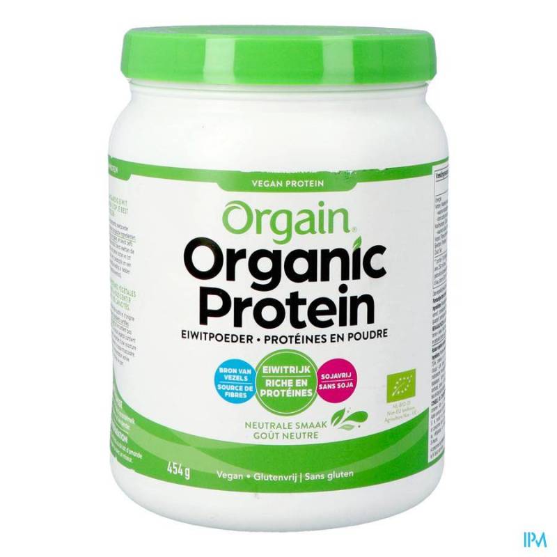 ORGAIN ORGANIC PROTEIN N/AROMATISE PDR 454G