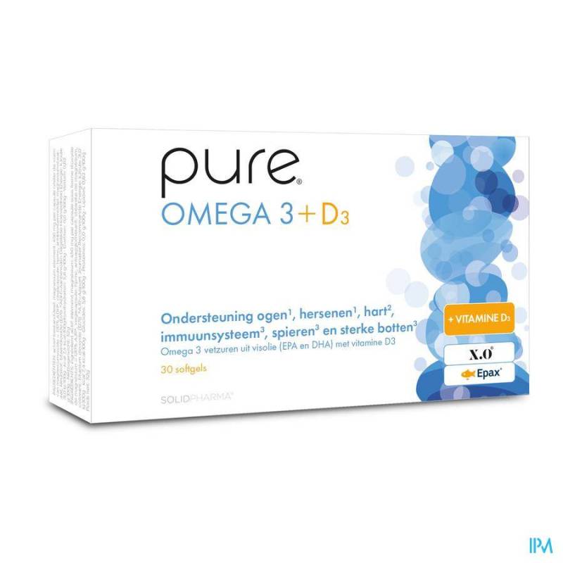 PURE OMEGA 3  D3 SOFTGELS 30