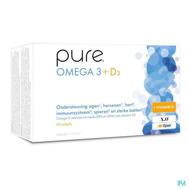 PURE OMEGA 3  D3 SOFTGELS 90