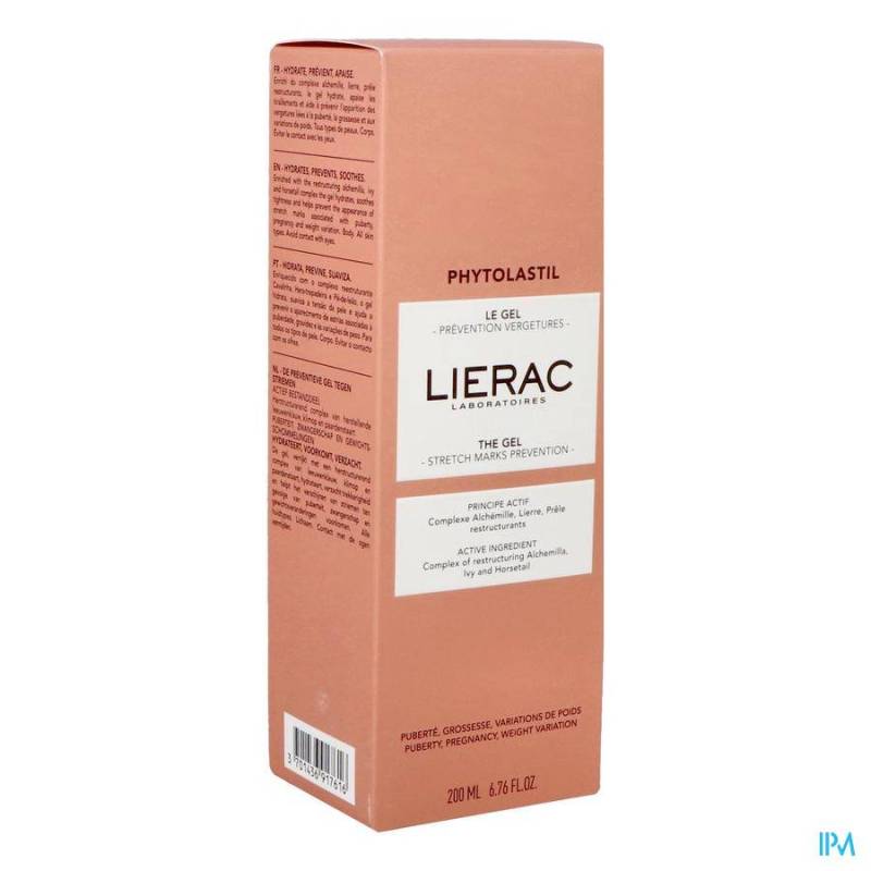 LIERAC PHYTOLASTIL DE GEL A/STRIEMEN TUBE 200ML