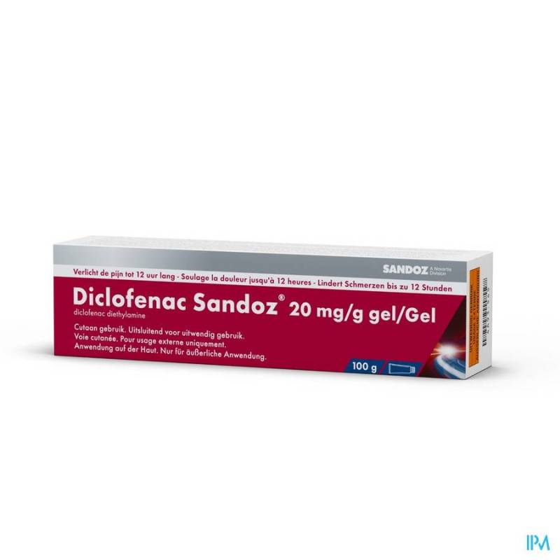 DICLOFENAC DIETHYLAM. SANDOZ 20MG/G 2,32% GEL 100G