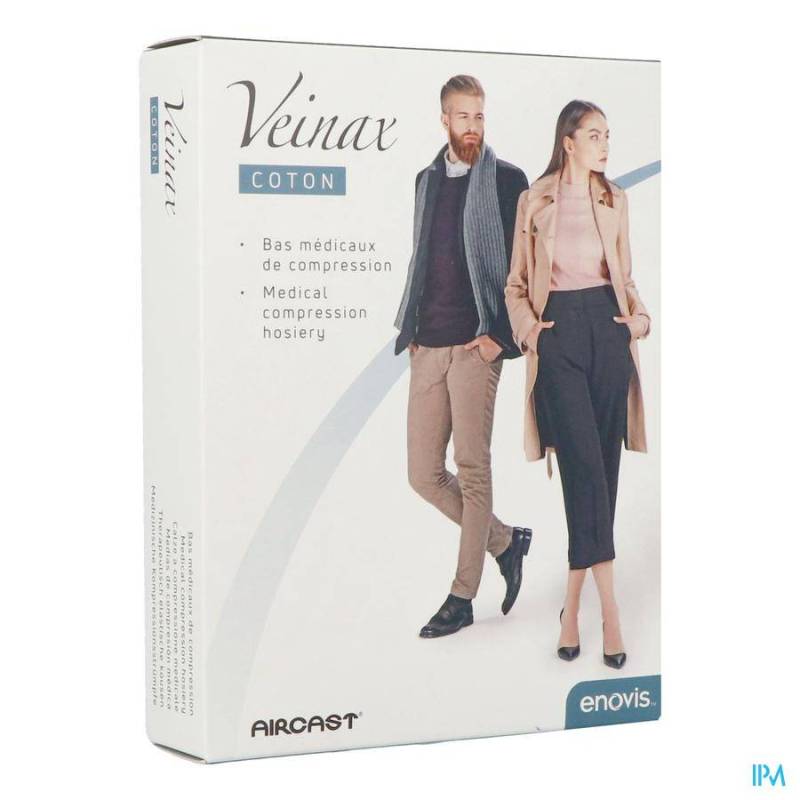 VEINAX MI-BAS FEMME COTON 2 LONG NOIR TAILLE 3