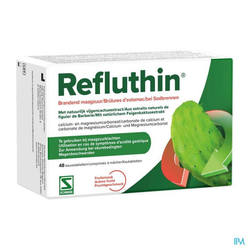 REFLUTHIN FRUIT KAUWTABLETTEN      48STUK