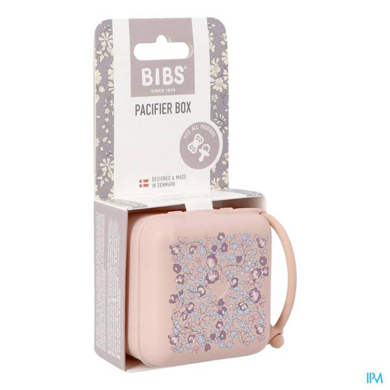 BIBS PACIFIER BOX SUCETTE LIBERTY BLUSH