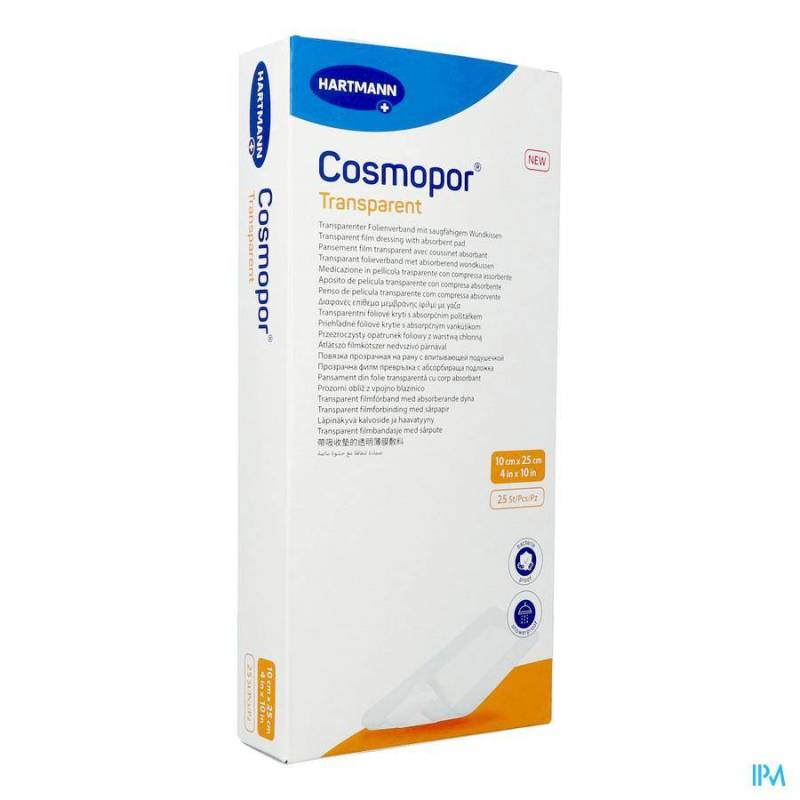 COSMOPOR TRANSPARANT 10X25CM       25PCS