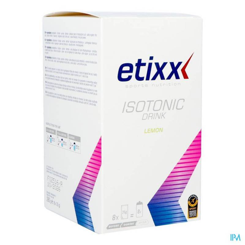 ETIXX ISOTONIC LEMON PDR 8X35G