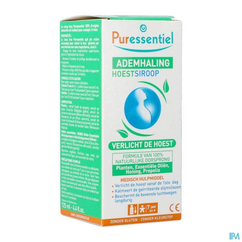 Puressentiel Ademhaling Keelsiroop 125ml