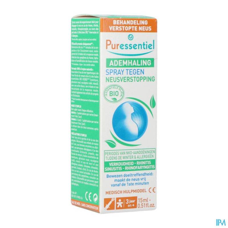 Puressentiel Ademhaling Neusspray 15ml