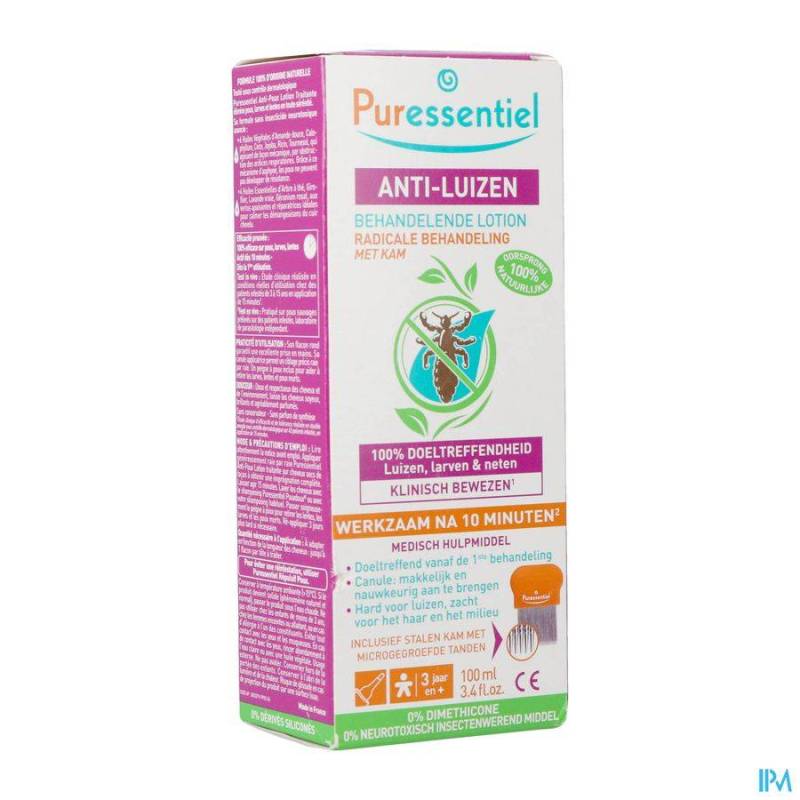 PURESSENTIEL ANTI-POUX 100ML + PEIGNE