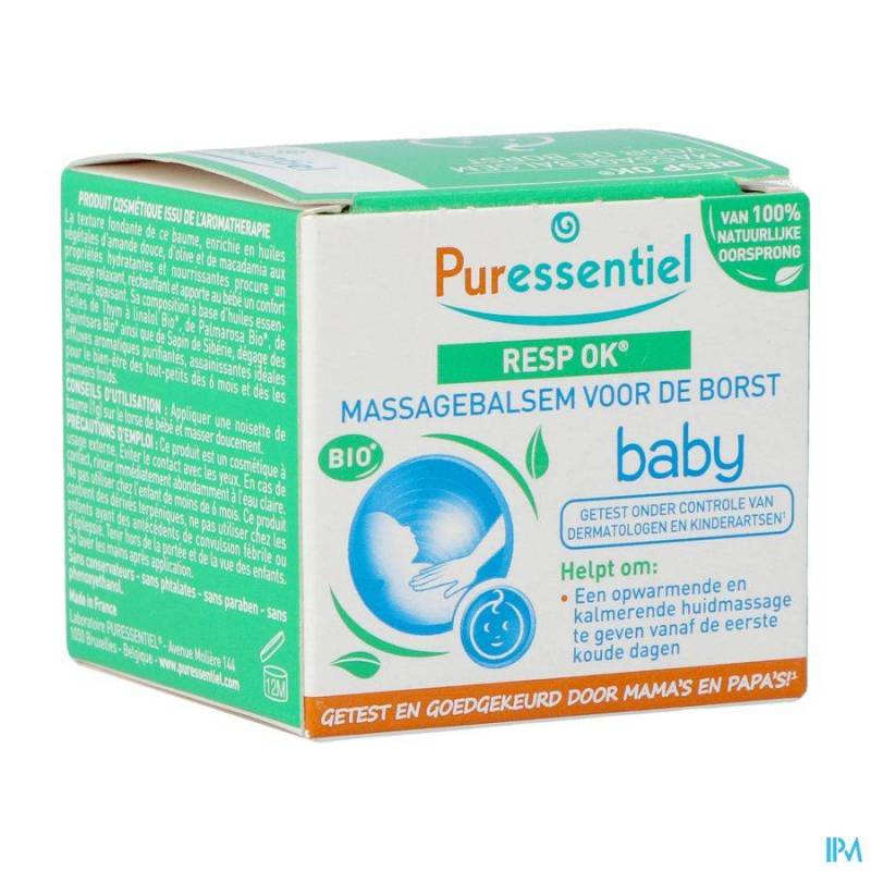 Puressentiel Ademhal.massagebalsem Borst Baby 30ml