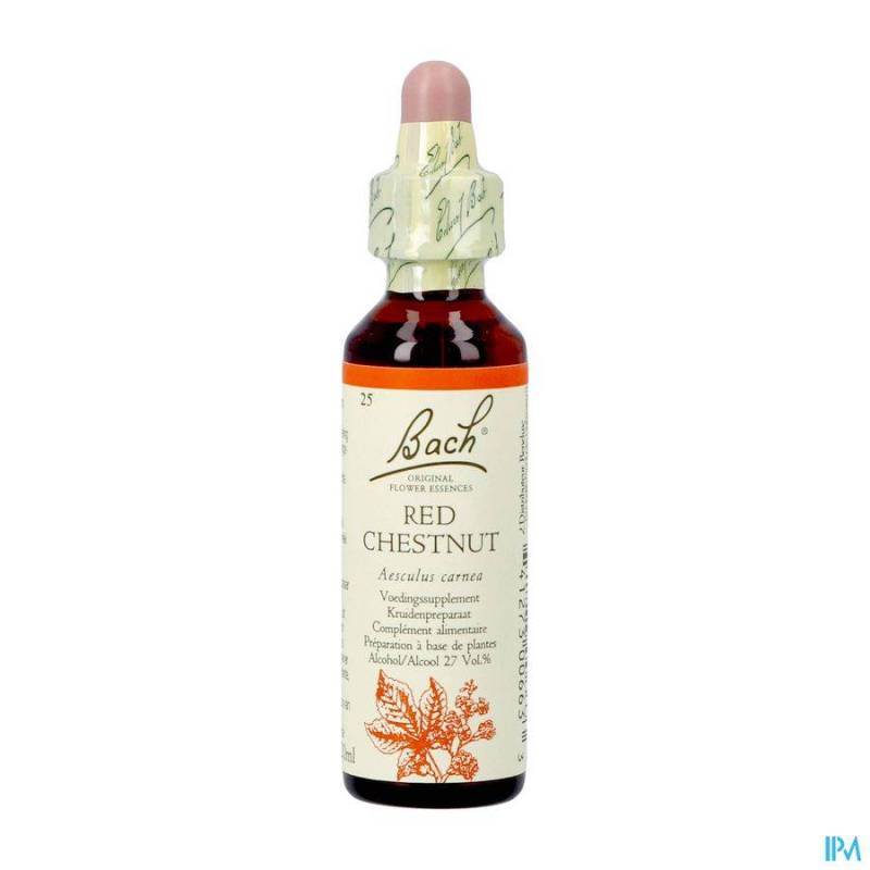 Bach Flower Remedie 25 Red Chestnut 20ml