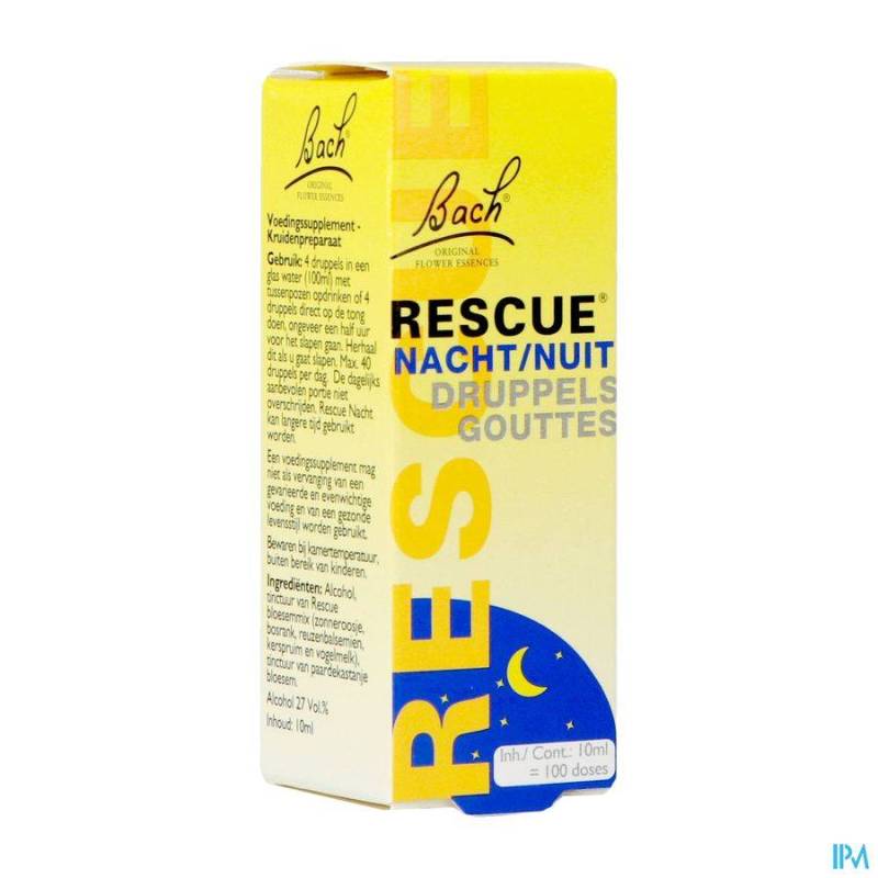 BACH RESCUE GOUTTES NUIT 10ML