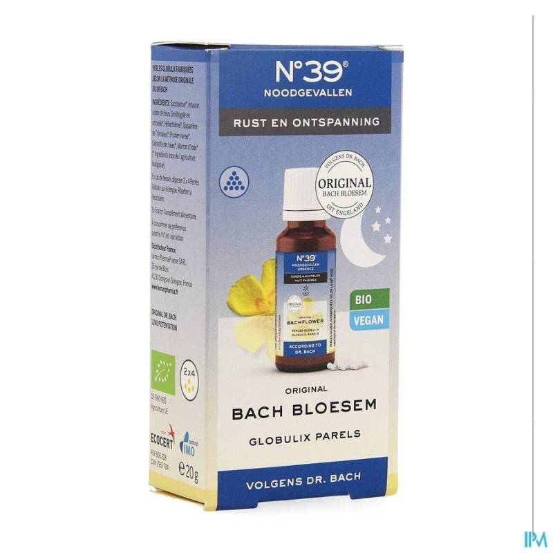 Bachbloesem Bio N39 Noodgevallen Nacht Parels 20g