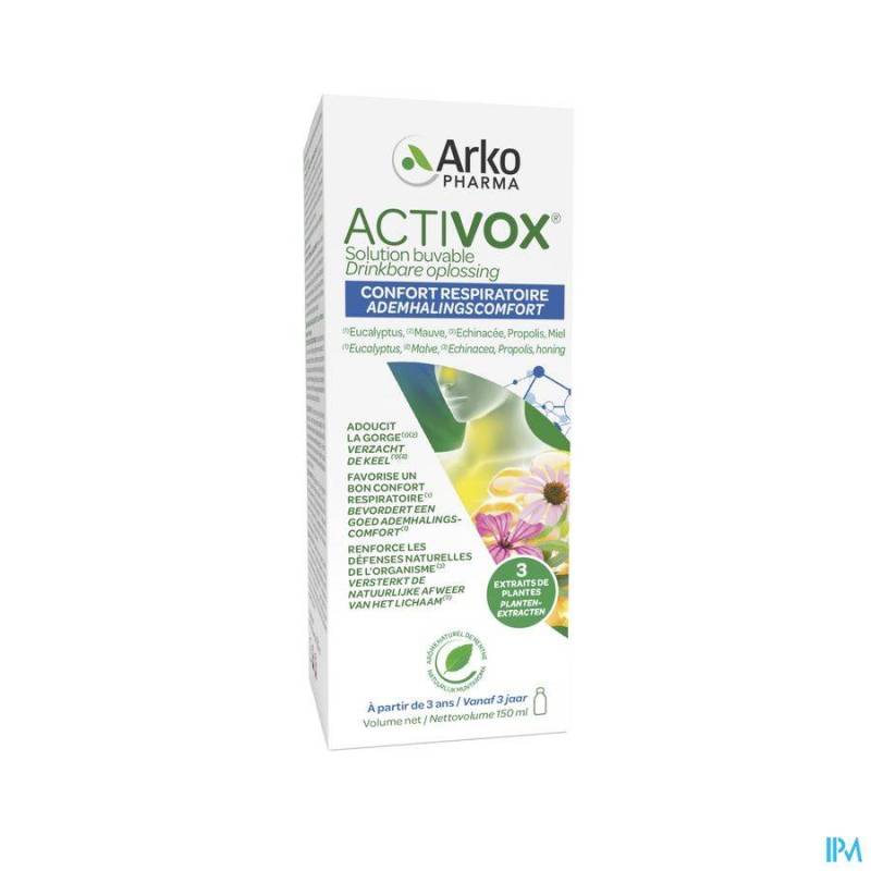 ACTIVOX SIROP AUX HERBES NF 150ML