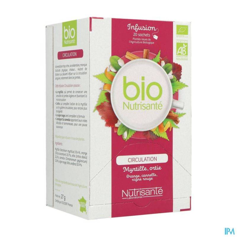 Infusie Bio Bloedsomloop Zakje 20