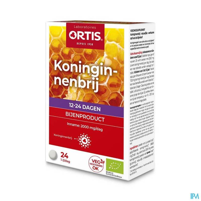 Ortis Koninginnebrij Bio Kauwtabletten 24