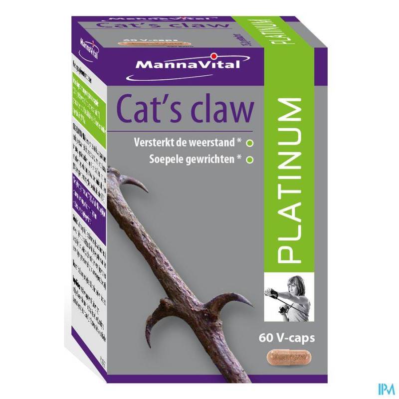 Mannavital Cats Claw Platinum V-caps 60