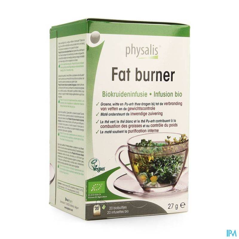 Physalis Fat Burner Infusie Bio Zakje 20x1,5g