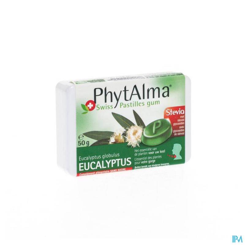 PHYTALMA PASTILLES GUM EUCALYPTUS + STEVIA 50G