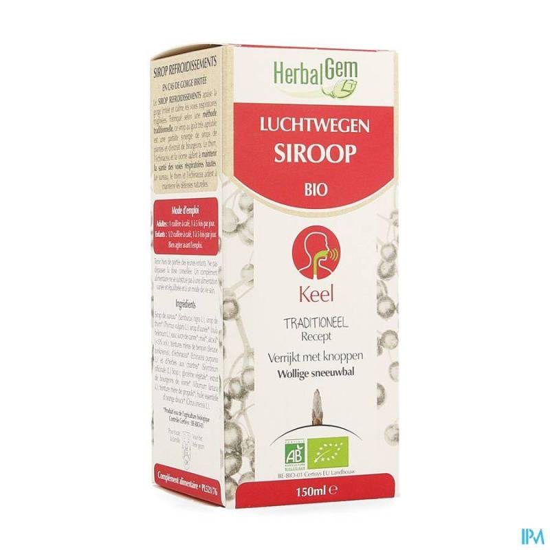 HERBALGEM SIROP REFROIDISSEMENTS 150ML