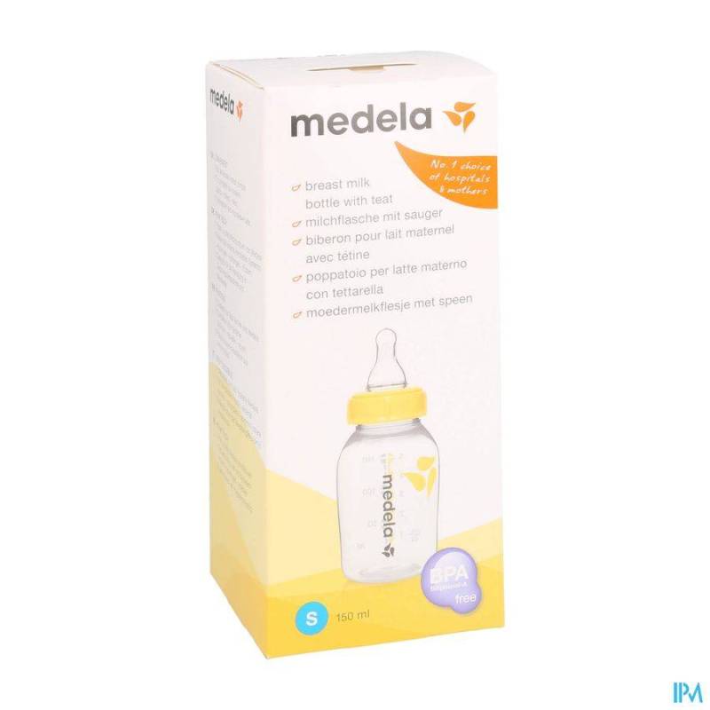 Medela Fles Moedermelk Plast Met Speen Slow Flow