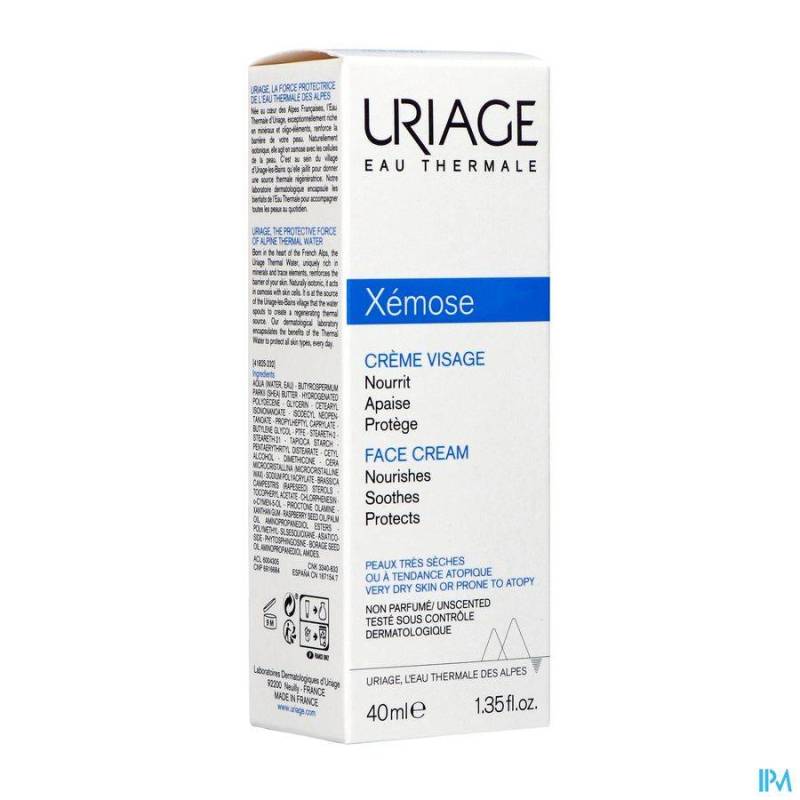 URIAGE XEMOSE CREME VISAGE NF TUBE 40ML