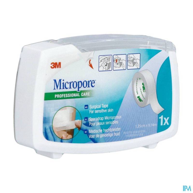 Micropore 3m 12,5mmx9,1m Nieuwe Dispenser 1530p-0d