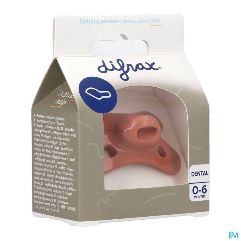 DIFRAX SUCETTE SILICONE MINI-DENTAL 0-6M 799