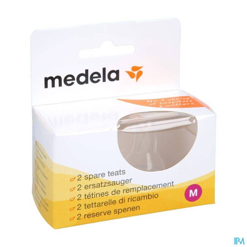 Medela Speen Silicoon Medium Flow 2 Stuks