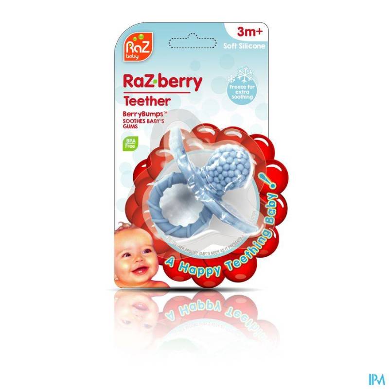 RAZ BABY ANNEAU DENTITION RAZBERRY BABY BLUE