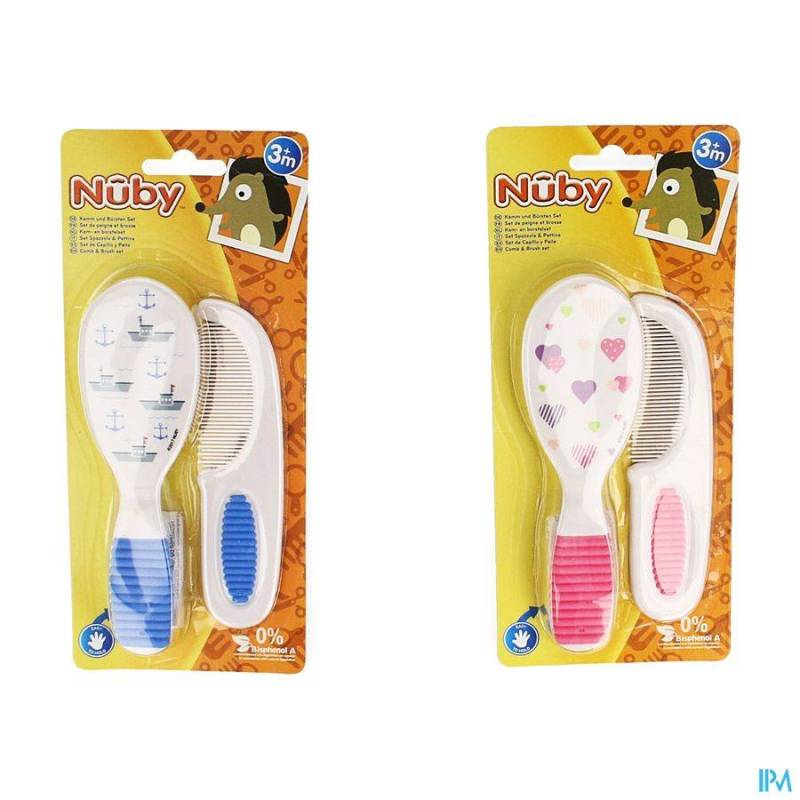 NUBY SET PEIGNE+BROSSE +3M