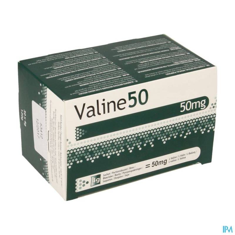 Valine 50 Poeder Zakje 30x4g