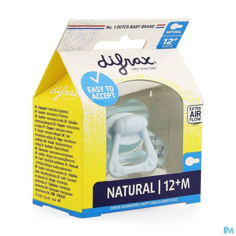 Difrax Fopspeen Natural 12M+ 1 Stuk