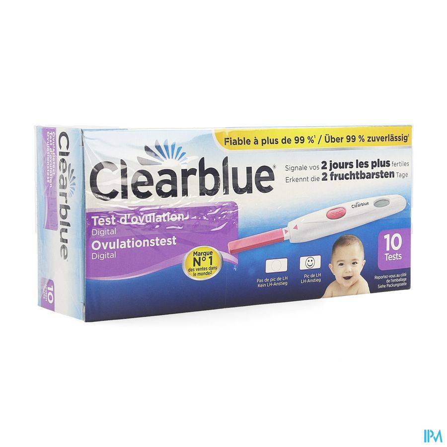 CLEARBLUE DIGITAL TEST OVULATION 10